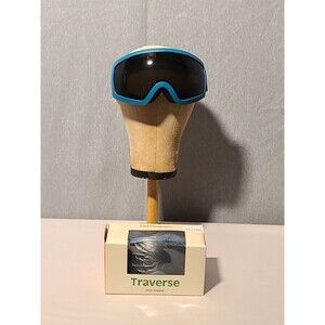 Traverse Sports Iris Ski Snowboard  Snowmobile Goggles Sky Blue Lemon NIB